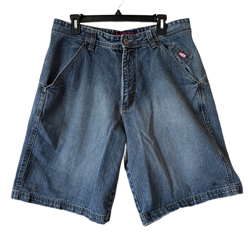 VINTAGE Mecca Jean Shorts Men’s Denim  Jorts Loose Baggy Hip Hop Y2K 90s SZ 35